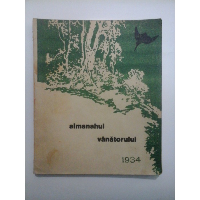ALMANAHUL VANATORULUI - 1934